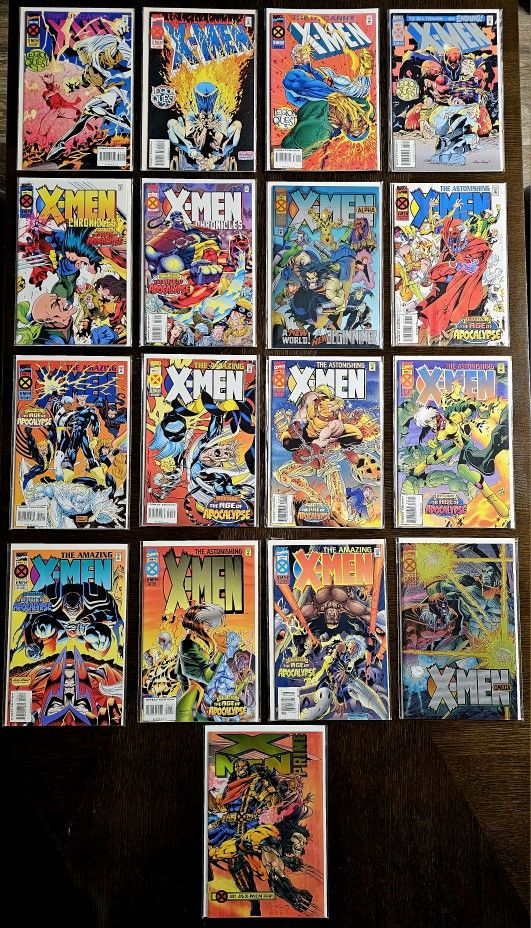 X men Age Of Apocalypse Near Complete Run All Major 🔑's ++ Lot Of 37 NM 🔥🔥🔥