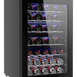 🍷 EUHOMY 45-Bottle Wine Cooler Refrigerator – 4.5 Cu.ft Premium Wine Fridge (Adjustable Temp, Black) 🆕 Out of Box, Brand New – Never Used! 💰 Price:
