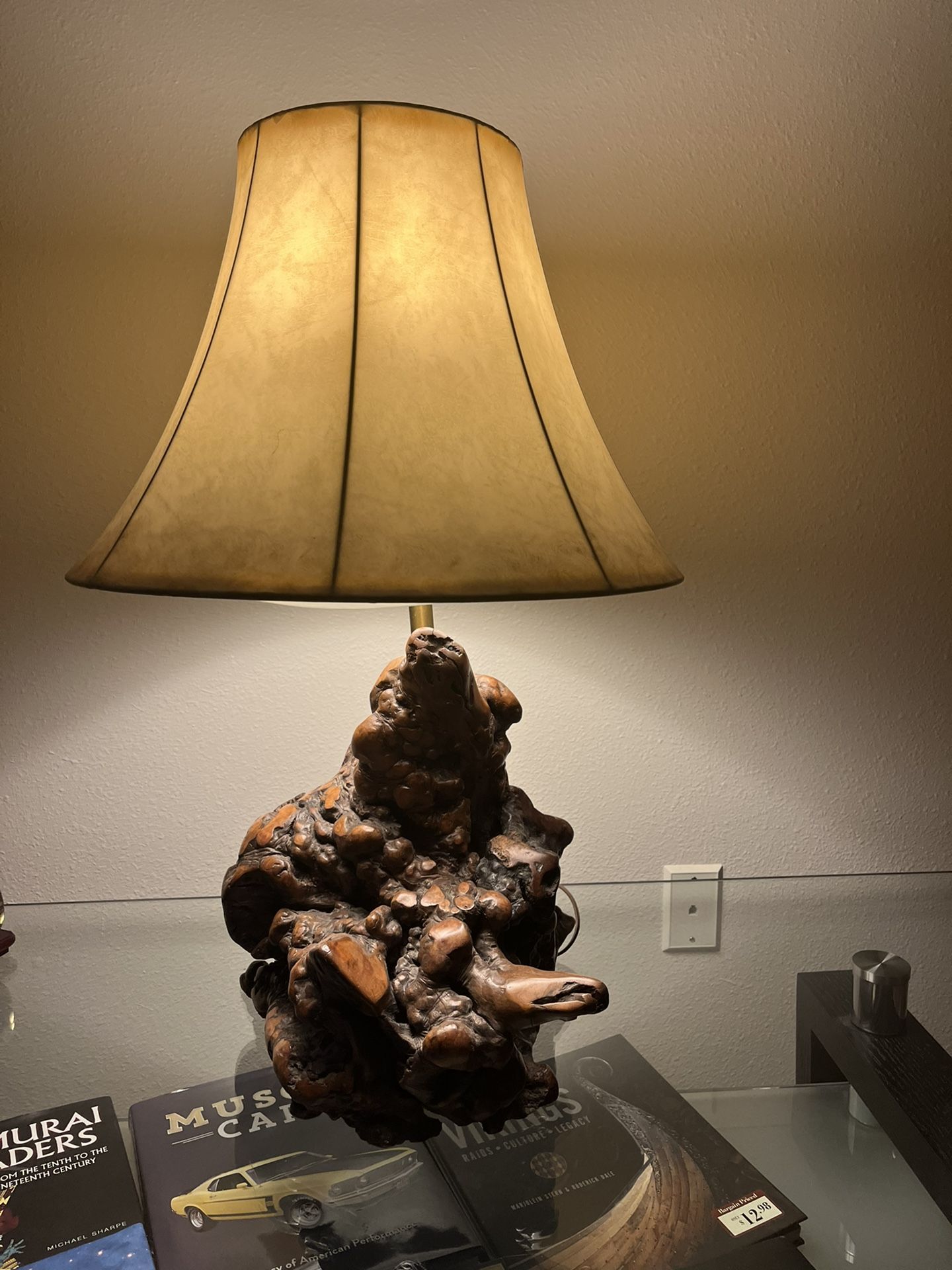 Vintage Knarl-wood Lamp