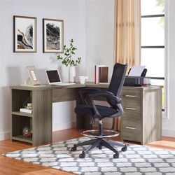 *Brand New* Ameriwood Home Eastway L Shape desk, Gray