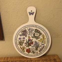 Vintage Butterfly Wood, Trivet, Hot Plate Pat Albeck