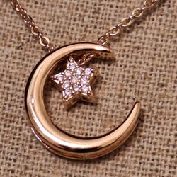MOON AND STAR NECKLACE 
