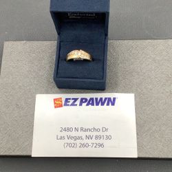 14kt Diamond Wedding Band 