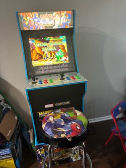 Marvel vs. Capcom Arcade Machine + Matching Stool