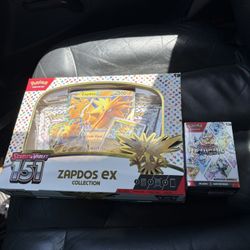 Pokemon Bundle – Zapdos EX Collection + Prismatic Evolutions Booster (SEALED)