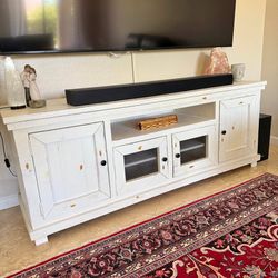 74 in TV Stand Media Console Rustic Traditional Farmhouse Modern 74” W x 28” H x 20” D