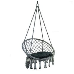 Macrame hanging hammock chair