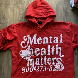 Red euphoric hoodie.