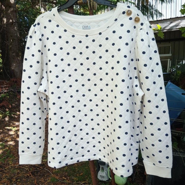 Croft & Barrow Plus Size Sweatshirt NEW