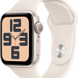 Apple Watch SE 2nd Gen GPS 40mm Aluminum Case Starlight Sport. S/M