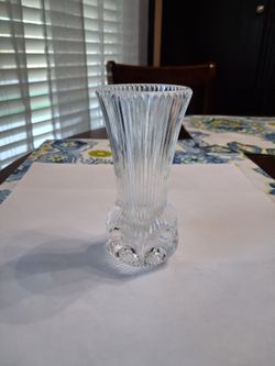 Bed vase lead crystal