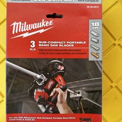 Milwaukee Subcompact Bandsaw Blades 