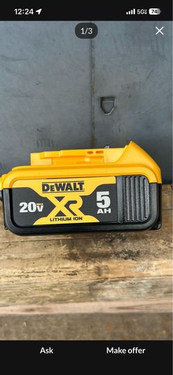 Brand new DeWalt 5.0 battery $60 firm on price