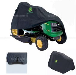 John Deer Riding Mower Cover Deluxe Garden Tractor Protection Black Polyester