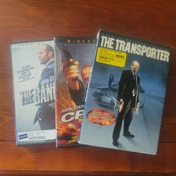 Jason Statham DVD Bundle - The Transporter, Crank & The Bank Job Action Lot