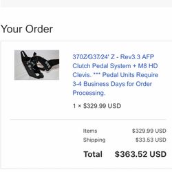 370z RJM Clutch Pedal 