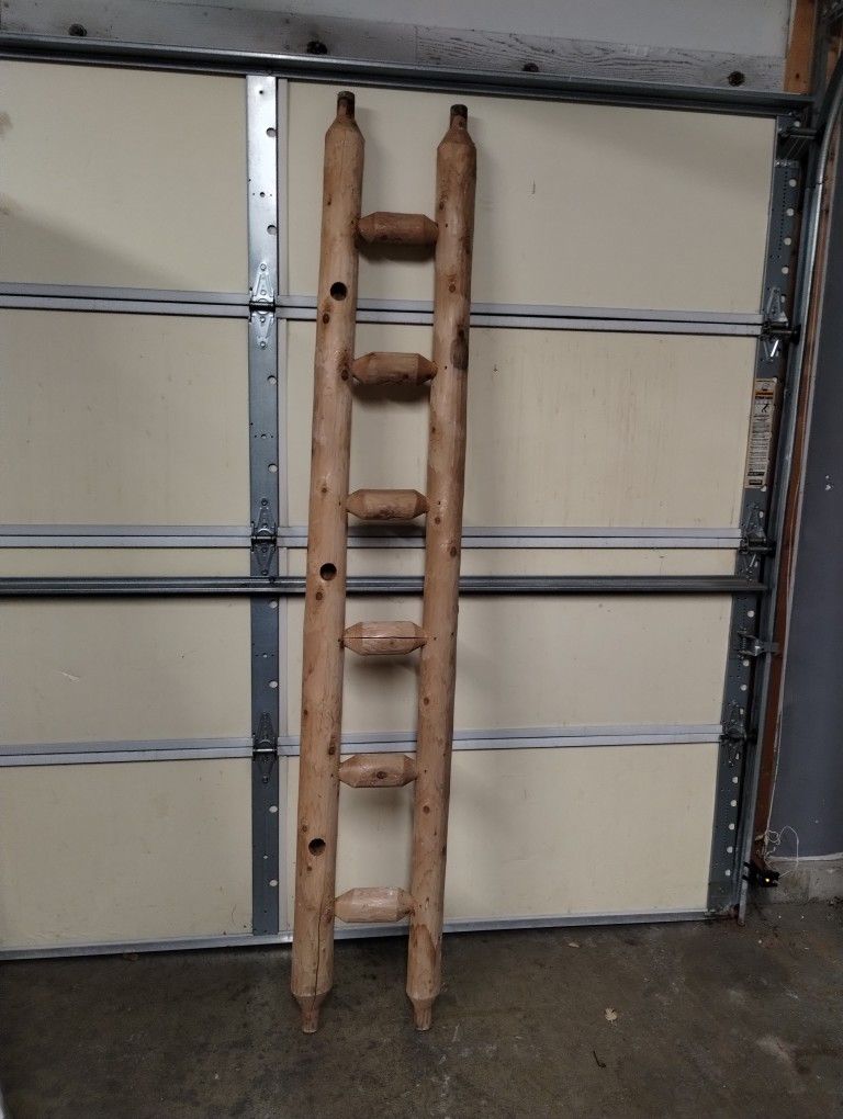 Unique Vertical Ladder Shelf or Country Cabin Farmhouse Decor