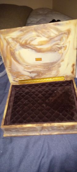 Jewelry Box Made From Crushed Glass $20 Cash 