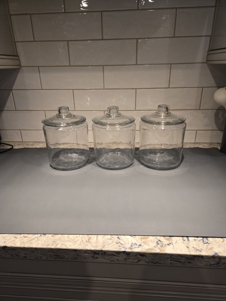 Three Glass Jars