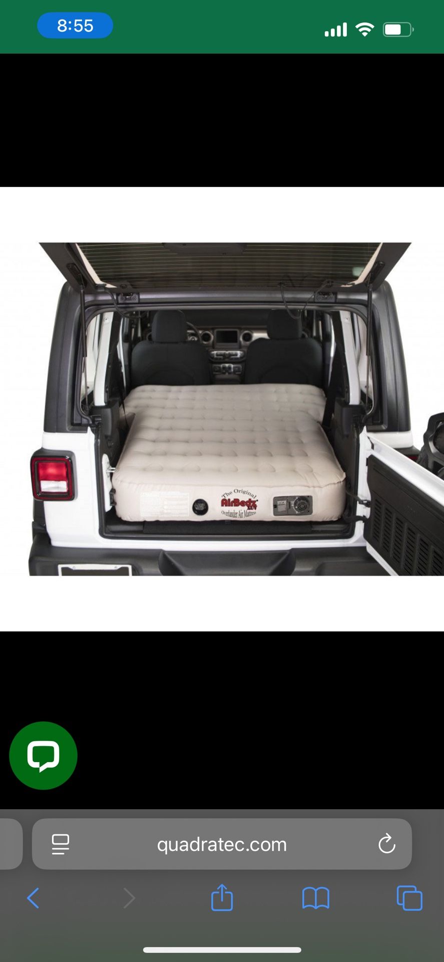 Jeep Wrangler Air Mattress