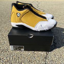 Nike Air Jordan 14 Retro Light Ginger 2022 Authentic 487471-701 Mens Size 10 NEW