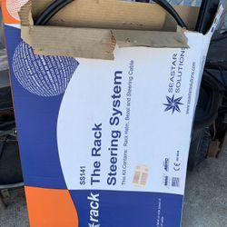 14’ Boat Steering Cable Rack And Pinion Style With Helm  