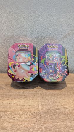 Pokemon Mega Moonlit Tin Set - Mega Gengar and Mega Clefable
