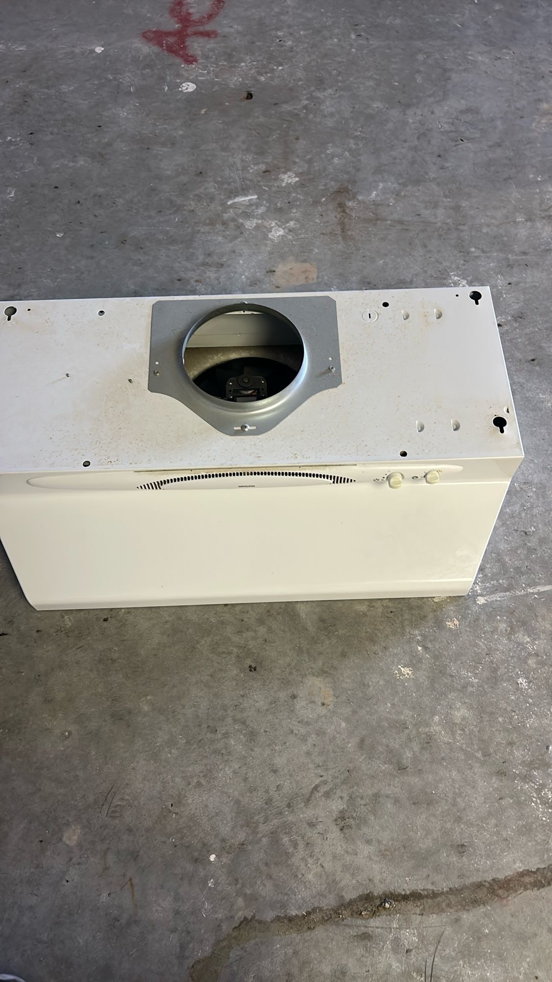 Brgan over the stove hood with fan three speed fan two speed light in great condition