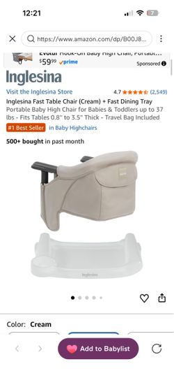 Used but like new portable chair with tray