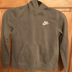 NIKE Boys Fleece Hoodie Pullover Sweatshirt Black Sz Medium