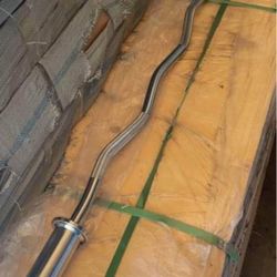 EZ olympic 2” curling barbell 48” + clips