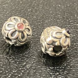 Retire Pandora Flower Charm 