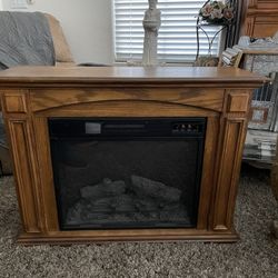 $150 Electric Fire Place Warms Up Real good 
