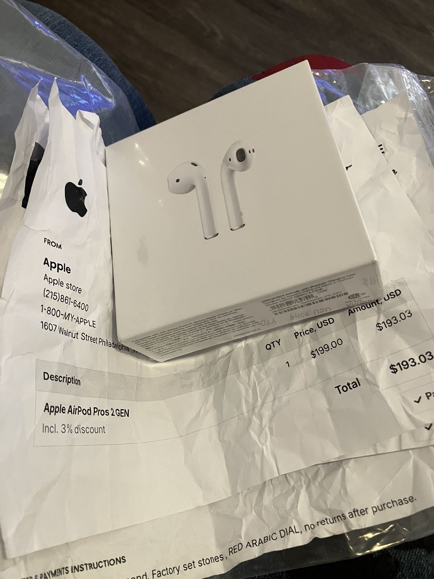 AirPod 2nd Generation Bluetooth Wireless Charging Case