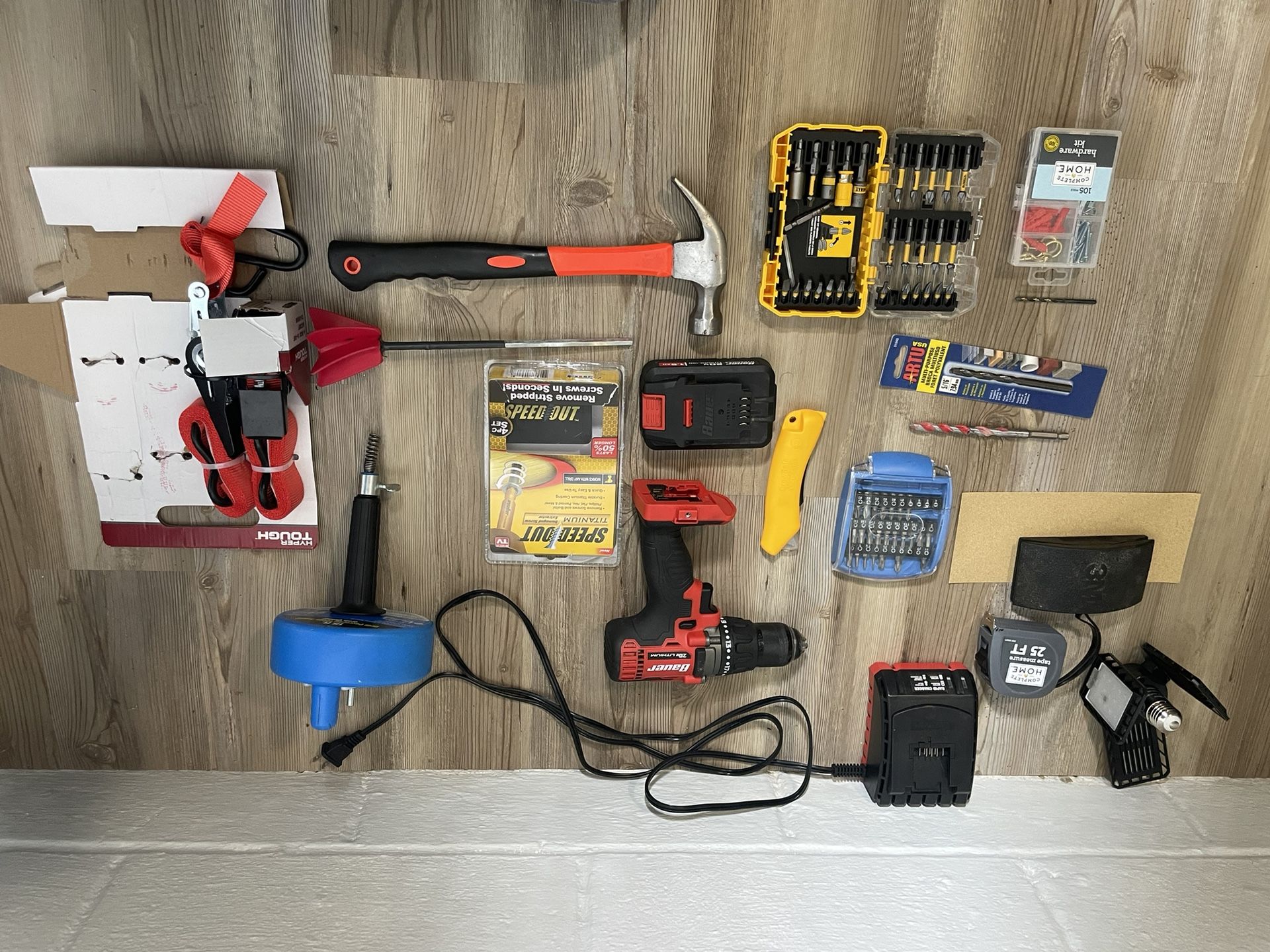 Tool Set with Drill and Accessories