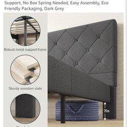 King Size Platform Tufted Bed frame 