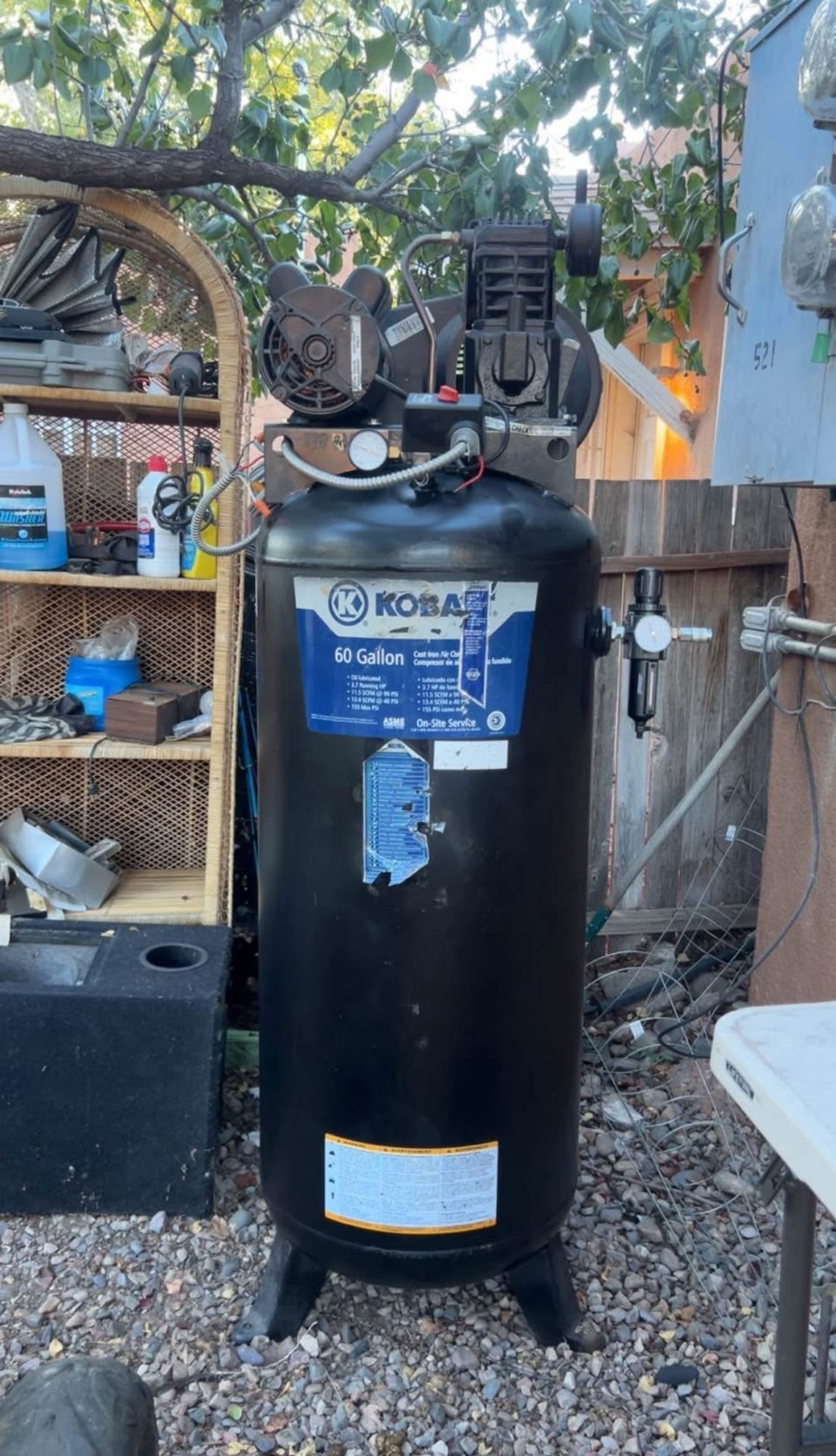 KOBALT 60 GALLON AIR COMPRESSOR