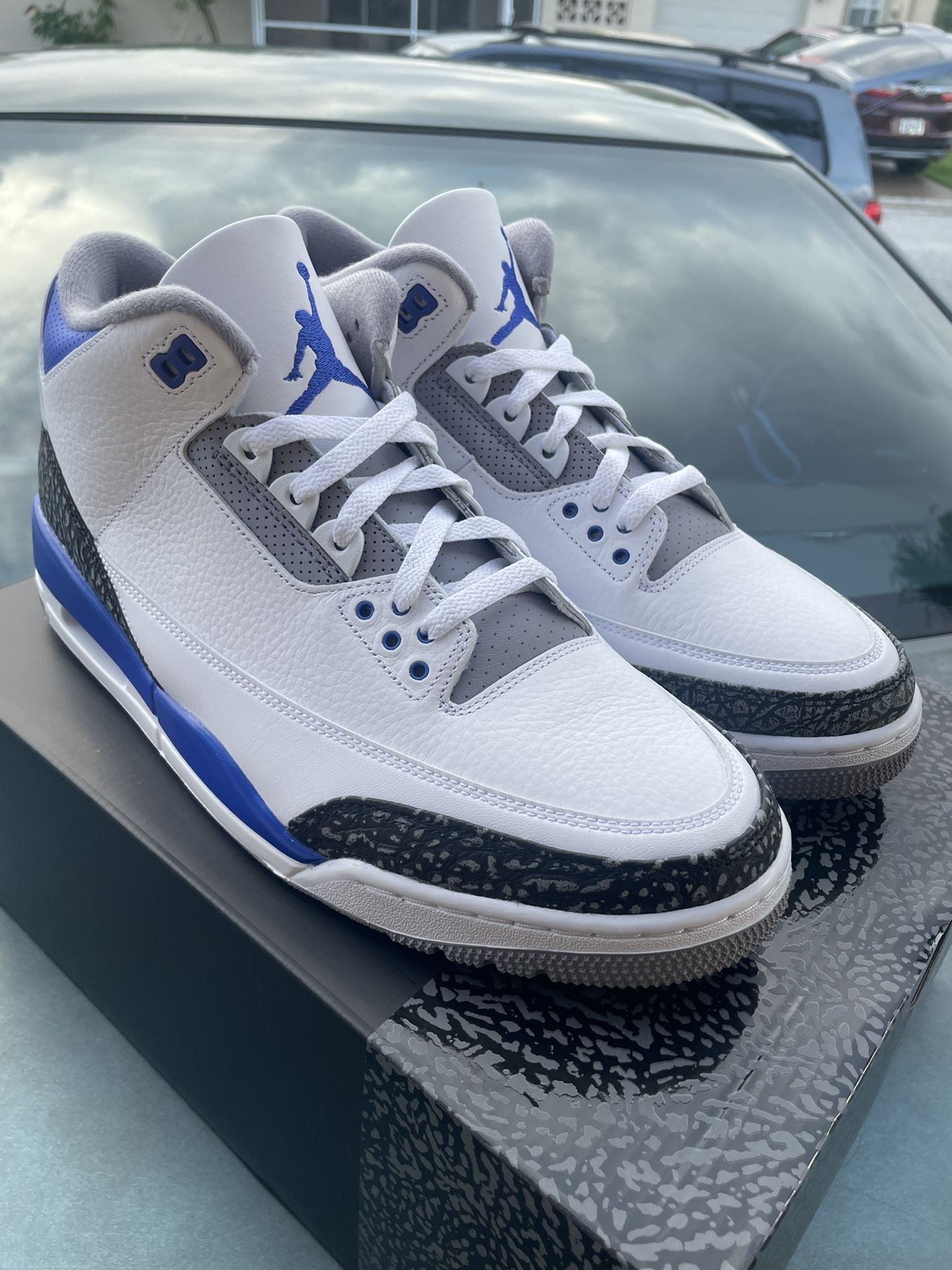 Air Jordan 3 Racer Blue Sz 12 & 13