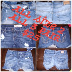 Abercrombie Hollister and American eagle shorts