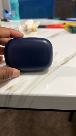 Navy Blue Wireless Earbuds Charging Case