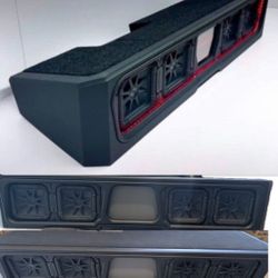 SILVERADO OR SIERRA 2019-2025 4 Doors CUSTOM PORTED BOX 4 Kicker L7s 8” Subwoofers 