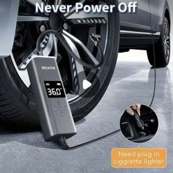 Decatoi Smart Inflatable Air Pump Portable Electric Compressor LED 240 PSI