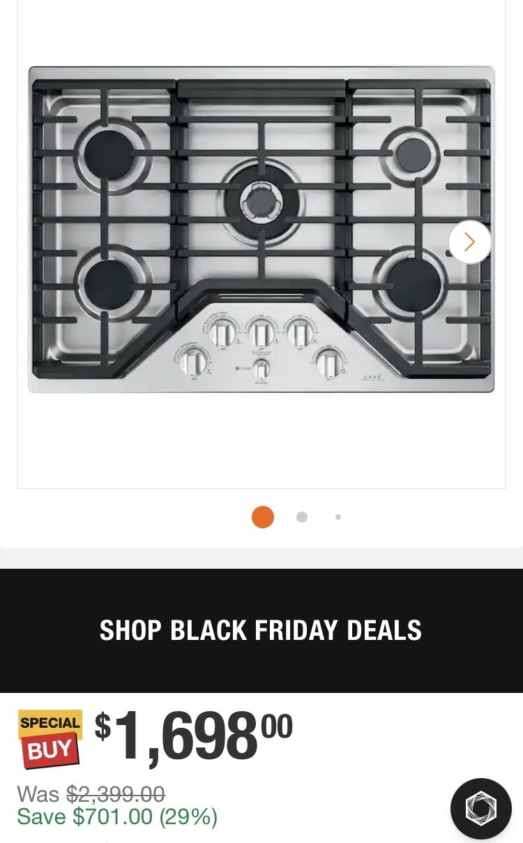 cafe gas cook top