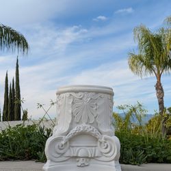 Beautiful White Classical Pedestal