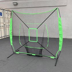 (Brand New) $55 Baseball Softball Practice Net Hitting Batting Pitching Training Set w/ Carry Bag 