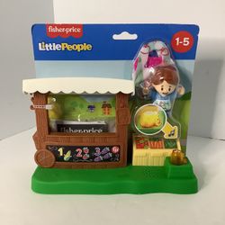 New Fisher Price Little People Market Stand Play Set