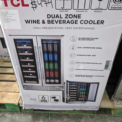TCL Dual Zone Wine And Beverage Fridge