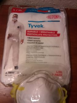 Disposable Cover-alls + dust mask X2