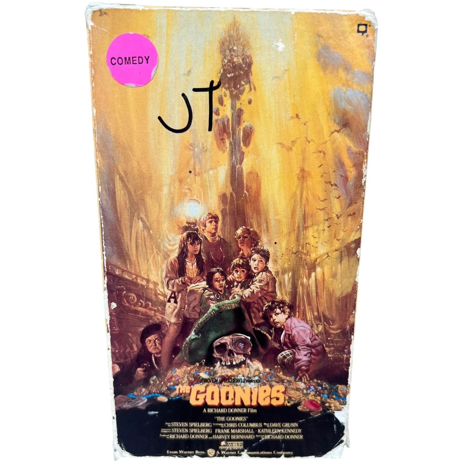 The Goonies 1985-1986 VHS Slipsleeve, No Barcode, 1st Release