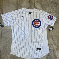 Nike MLB Chicago Cubs Authentic White Home Jersey Men’s Size 52 (8900-EJ1H)
